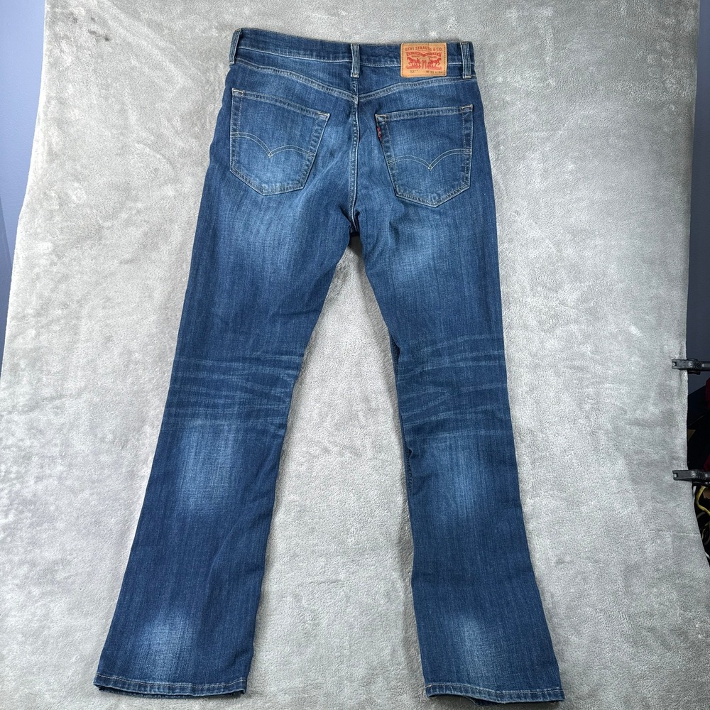Levi's 527 Slim Bootcut Jeans Mens 33x34 Blue Denim